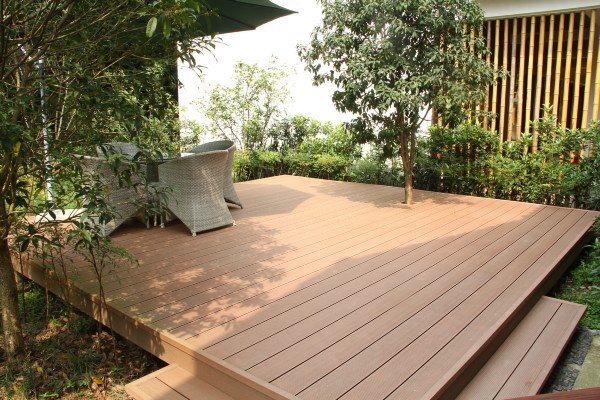 Waterproof WPC Siding Boards Wpc Decking Solid Decking WPC Terrace Floor