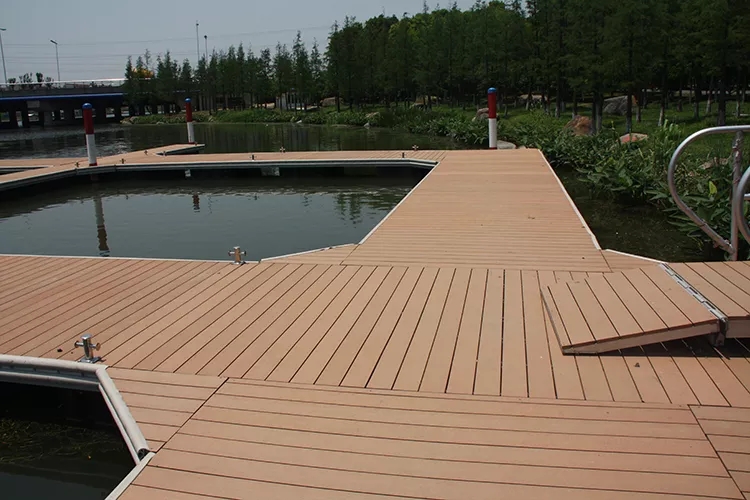 WPC solid board solid composite wood decking 