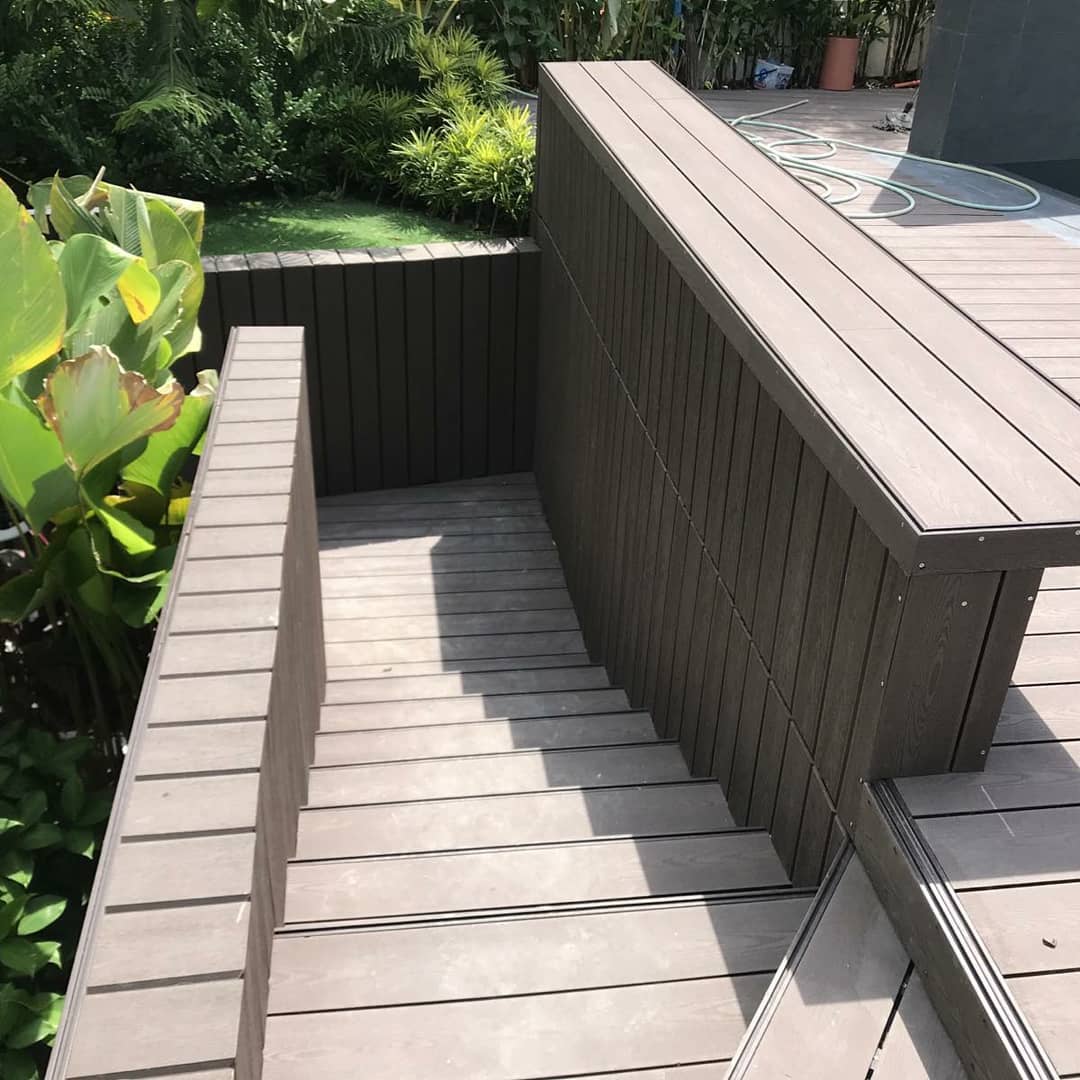 Wood Plastic Composite Decking Solid Floor