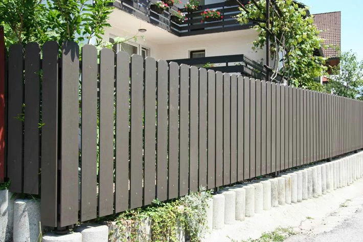 wooden plastic composite easy installation composite fence panel wpc hot sale products