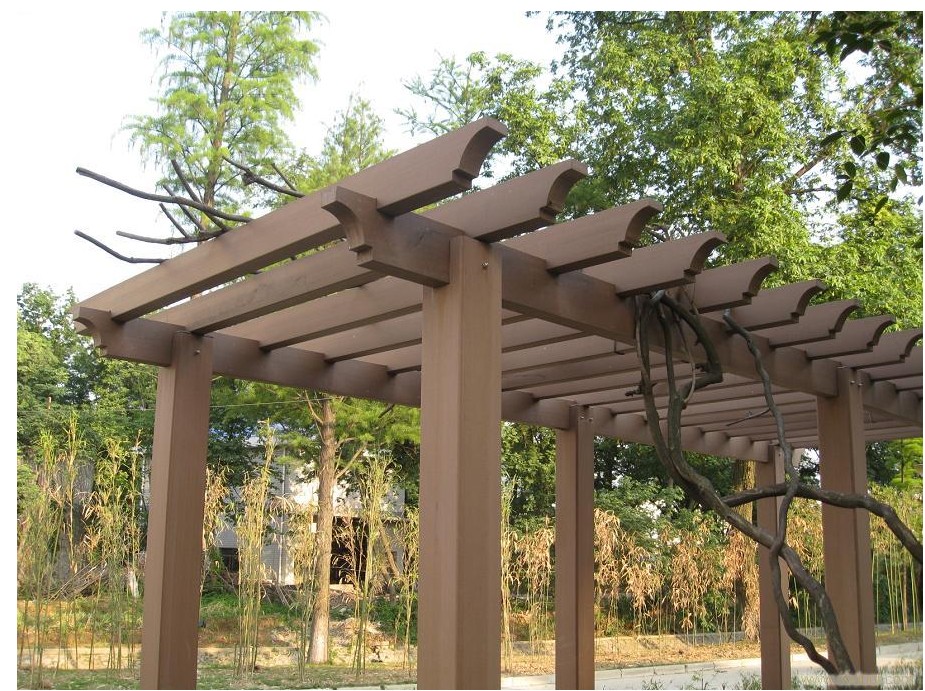 Outdoor Decoration Roofling Wood Plastic Composite WPC Pergola