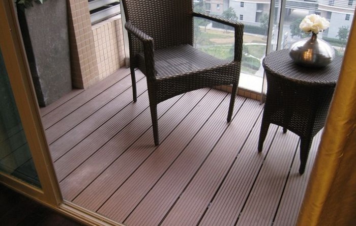 outdoor solid wpc decking flooring