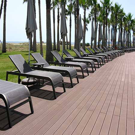 New Waterproof anti-UV outdoor Wood plastic composite wpc decking