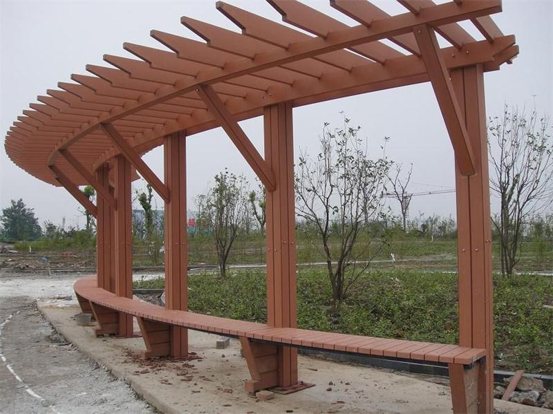 wpc post for the garden pergola