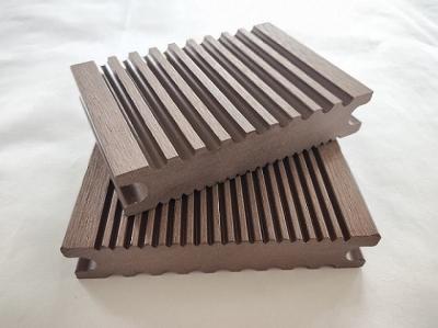 Kayu Plastik Komposit Decking Lantai Pepejal Decking Luaran