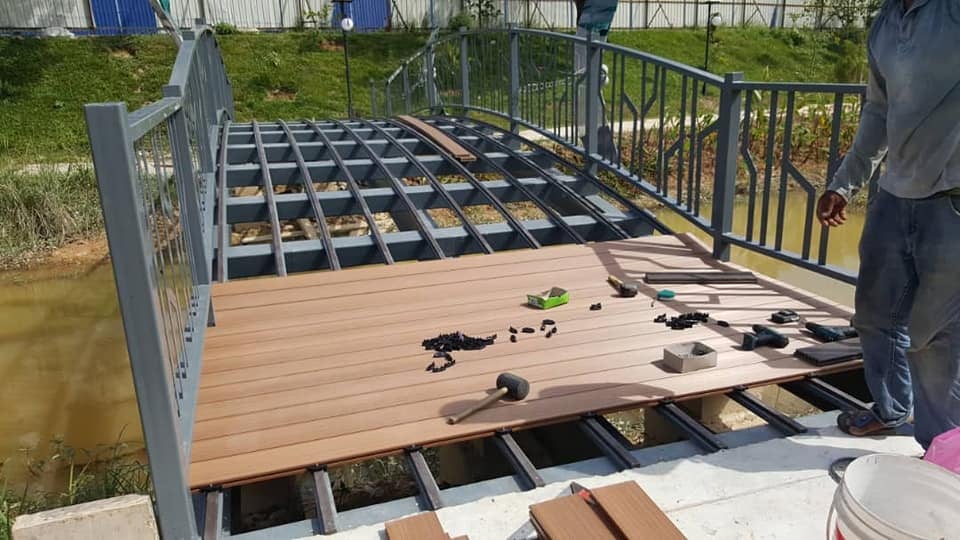 Outdoor Faux Wood Recycled Plastic Solid Lumber Composite Wpc Decking Alternative Outdoor Flooring Garden Floor Deck