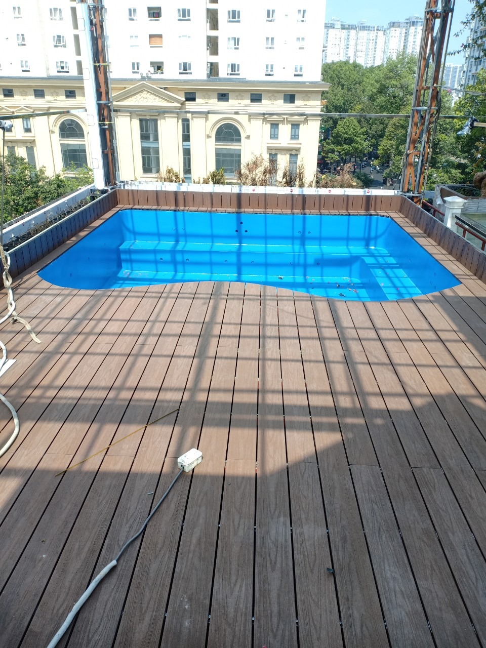 Wood Plastic Composite Decking Solid Floor